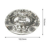 Maxbell Metal Beer Head Belt Party Funny Bottle Buckle Belt Buckle Beer Holder Silver
