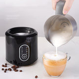 Maxbell Milk Frother 110V Detachable ,US Adaptor Black for Milk Powder Lattes Office