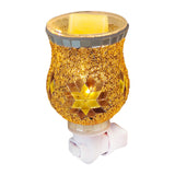 Maxbell Wax Melt Warmer Lamp Usplug Creative Decor Mosaic Night Light for Home E
