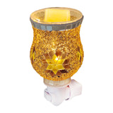 Maxbell Wax Melt Warmer Lamp Usplug Creative Decor Mosaic Night Light for Home E