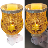Maxbell Wax Melt Warmer Lamp Usplug Creative Decor Mosaic Night Light for Home E