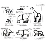 Maxbell 8Pcs Animal Cookie Cutters Biscuit Fondant Mold DIY Cake Decorating Tool