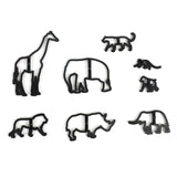 Maxbell 8Pcs Animal Cookie Cutters Biscuit Fondant Mold DIY Cake Decorating Tool