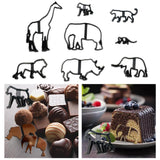 Maxbell 8Pcs Animal Cookie Cutters Biscuit Fondant Mold DIY Cake Decorating Tool