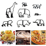 Maxbell 8Pcs Animal Cookie Cutters Biscuit Fondant Mold DIY Cake Decorating Tool