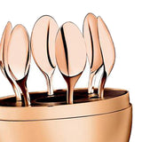 Maxbell Coffee Spoons Luxury Egg Dinner Set Spoons Flatware Home Furnishings Gold