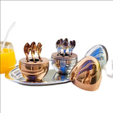Maxbell Coffee Spoons Luxury Egg Dinner Set Spoons Flatware Home Furnishings Gold