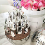 Maxbell Coffee Spoons Luxury Egg Dinner Set Spoons Flatware Home Furnishings Gold
