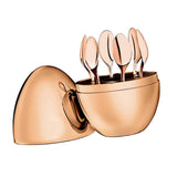 Maxbell Coffee Spoons Luxury Egg Dinner Set Spoons Flatware Home Furnishings Gold