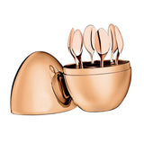 Maxbell Coffee Spoons Luxury Egg Dinner Set Spoons Flatware Home Furnishings Gold