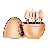 Maxbell Coffee Spoons Luxury Egg Dinner Set Spoons Flatware Home Furnishings Gold