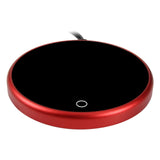 Maxbell Coffee Mug Warmer Heater Coaster 15W Cushion Auto Shut Off Plate for Home red
