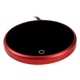 Maxbell Coffee Mug Warmer Heater Coaster 15W Cushion Auto Shut Off Plate for Home red