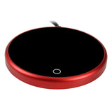Maxbell Coffee Mug Warmer Heater Coaster 15W Cushion Auto Shut Off Plate for Home red