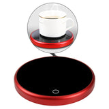 Maxbell Coffee Mug Warmer Heater Coaster 15W Cushion Auto Shut Off Plate for Home red