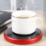 Maxbell Coffee Mug Warmer Heater Coaster 15W Cushion Auto Shut Off Plate for Home red