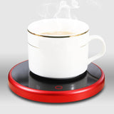 Maxbell Coffee Mug Warmer Heater Coaster 15W Cushion Auto Shut Off Plate for Home red