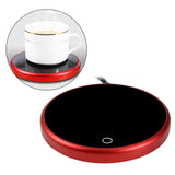 Maxbell Coffee Mug Warmer Heater Coaster 15W Cushion Auto Shut Off Plate for Home red