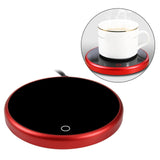 Maxbell Coffee Mug Warmer Heater Coaster 15W Cushion Auto Shut Off Plate for Home red