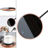 Maxbell Coffee Mug Warmer Heater Coaster 15W Cushion Auto Shut Off Plate for Home gold