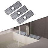 Maxbell 3x Kitchen Faucet Absorbent Pads Bathroom Drying with Buttons Grey Large