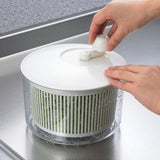 Maxbell Kitchen Salad Spinner Manual Lettuce Spinner Vegetable Drain Basket M