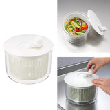 Maxbell Kitchen Salad Spinner Manual Lettuce Spinner Vegetable Drain Basket M