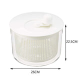Maxbell Kitchen Salad Spinner Manual Lettuce Spinner Vegetable Drain Basket L