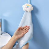 Maxbell Hand Towel Kitchen Towel Dish Hand Towel Face Towels for Bathroom Light Blue