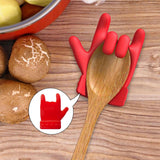 Maxbell Tiny Spill Proof Lid Lifter Heat Resistant Spoon Holder for Cooking Soup Pot