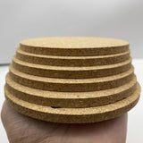 Maxbell 6Pcs Round Drink Coaster Non-Slip Table Mat with Shelf for Restaurant Home
