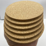 Maxbell 6Pcs Round Drink Coaster Non-Slip Table Mat with Shelf for Restaurant Home