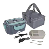 Maxbell 2 in 1 Electric Lunch Box with Fork & Spoon Detachable for Car Truck Office