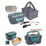 Maxbell 2 in 1 Electric Lunch Box with Fork & Spoon Detachable for Car Truck Office