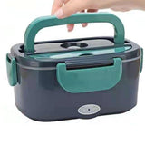 Maxbell 2 in 1 Electric Lunch Box with Fork & Spoon Detachable for Car Truck Office