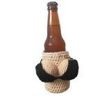 Maxbell Bikini Knitted Bottle Cover Crochet For Beer Bottles Sodas Decor Dark Blue