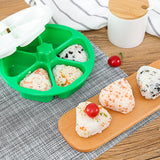Maxbell DIY Sushi Mold 6 Holes Rice Ball Press Maker Triangular Sushi Mould