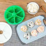 Maxbell DIY Sushi Mold 6 Holes Rice Ball Press Maker Triangular Sushi Mould