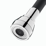 Maxbell Water Faucet Extension Pipe Rotary Water Saving Extension Tube Black 30cm