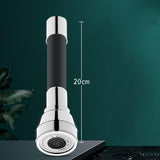 Maxbell Water Faucet Extension Pipe Rotary Water Saving Extension Tube Black 30cm