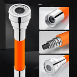 Maxbell Water Faucet Extension Pipe Rotary Water Saving Extension Tube Black 30cm