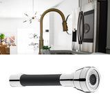 Maxbell Water Faucet Extension Pipe Rotary Water Saving Extension Tube Black 30cm