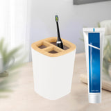 Maxbell Toothbrush Holder 3 Slots Toothbrush Organizer for Bathroom Sink Countertop