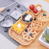 Maxbell Rosette Iron Set Maker Mold With Handle Waffle Timbale Molds Five-pointed