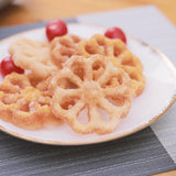 Maxbell Rosette Iron Set Maker Mold With Handle Waffle Timbale Molds Five-pointed