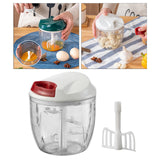 Maxbell Food Processor Powerful Easy to Clean 900ml Fruits Housewives Nuts White