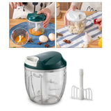 Maxbell Food Processor Powerful Easy to Clean 900ml Fruits Housewives Nuts Green