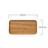 Maxbell Breakfast Tray Rectangular Shape Rustic with Raised Edge Small Rectangular