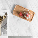 Maxbell Breakfast Tray Rectangular Shape Rustic with Raised Edge Small Rectangular