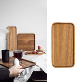 Maxbell Breakfast Tray Rectangular Shape Rustic with Raised Edge Small Rectangular